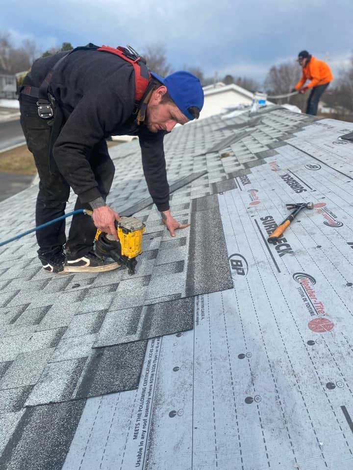 Completed roofing project